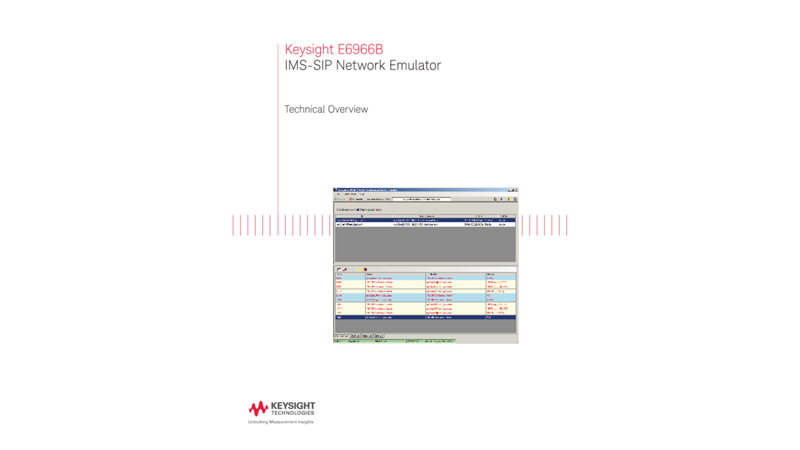 E6966B IMS-SIP Network Emulator